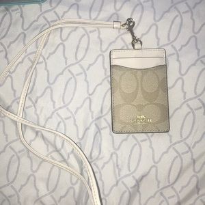 COACH signature lanyard (see pics/description)
